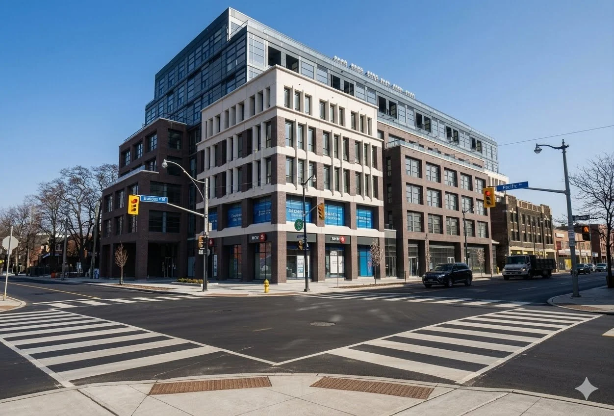 Street level retail at The Pacific