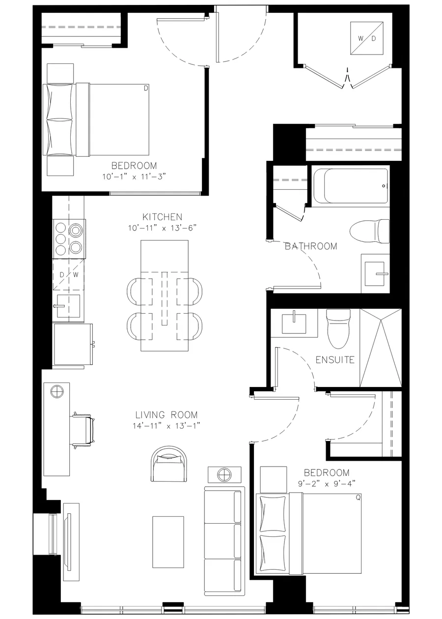 Two Bedroom floor plan