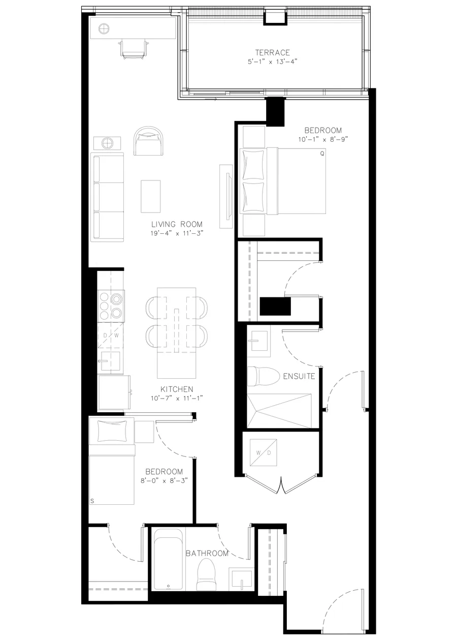 Two Bedroom floor plan